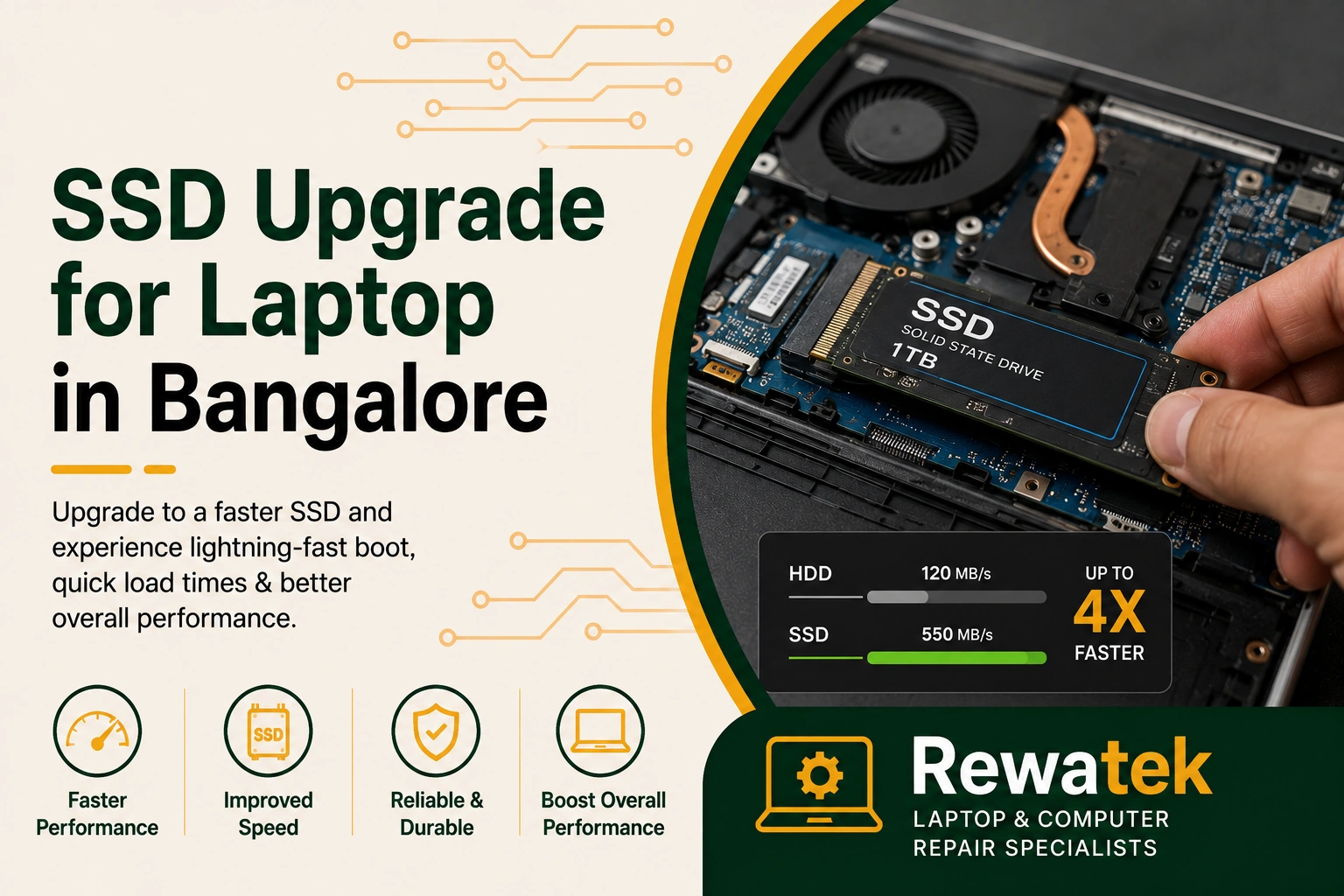 Laptop SSD Upgrade in Bangalore